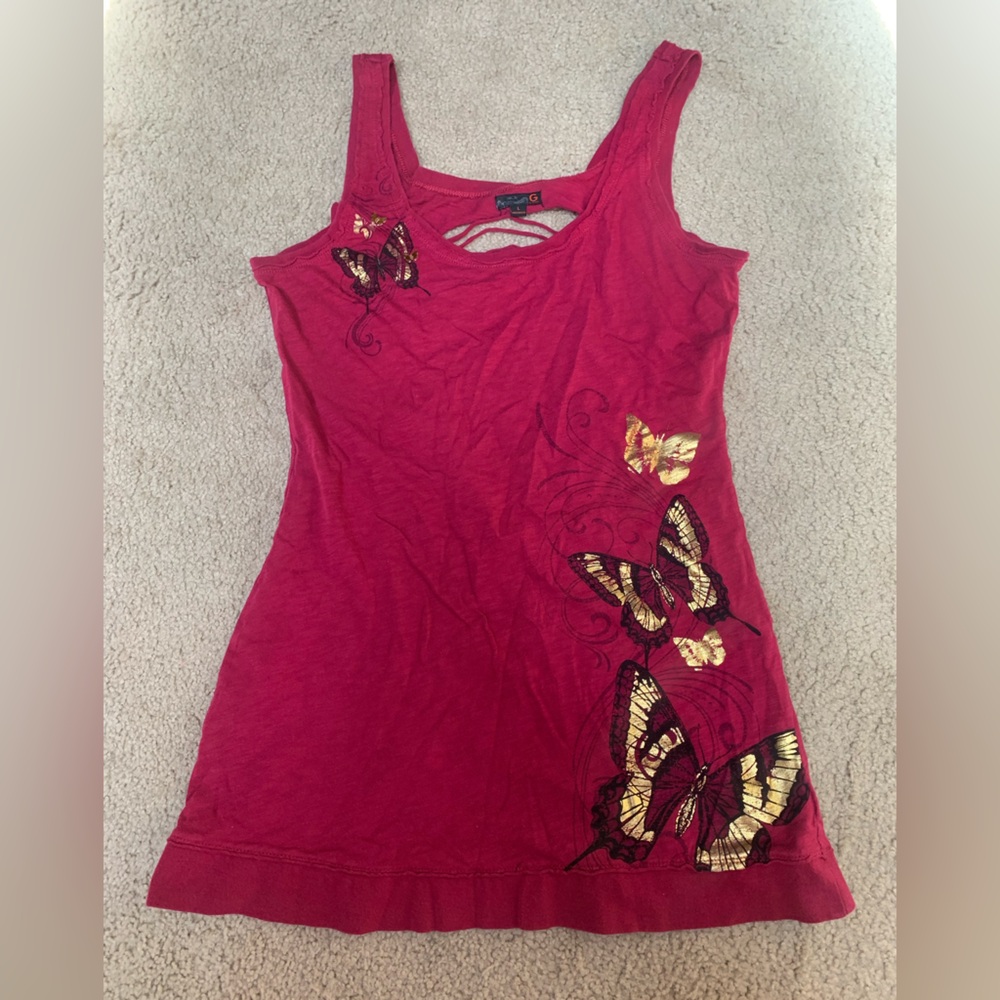 dark fuchsia/ magenta tunic